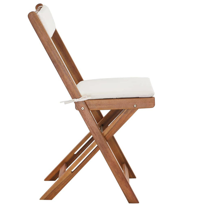 Sperling Square 2 - Person Bistro Set with Cushions Highland Dunes Cushion Color: White