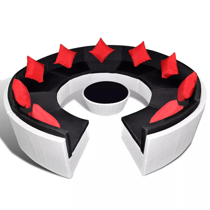 Davian Sectional Seating Group with Cushions Orren Ellis Color: White