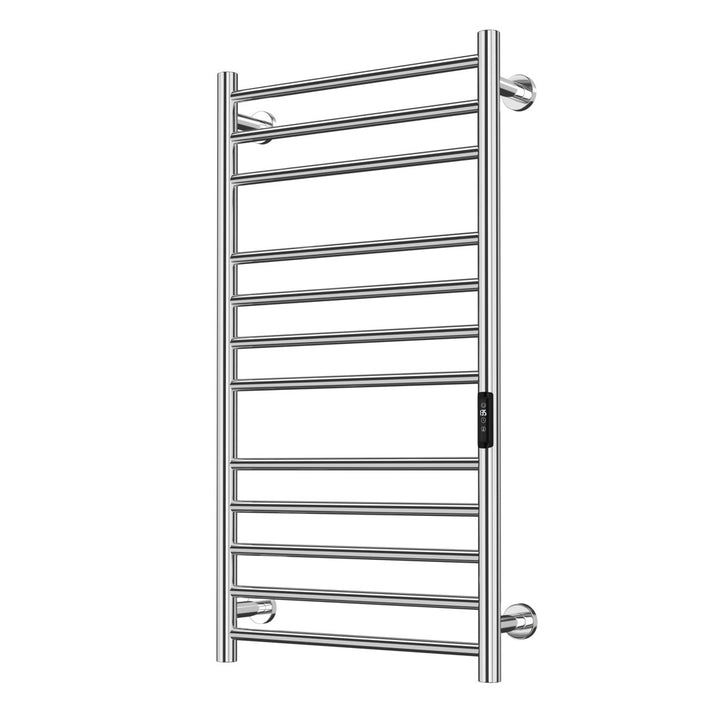 Wall Mount Heated Towel Electric Towel Warmer 12 Bars Paraheeter Finish: Mirror Polished