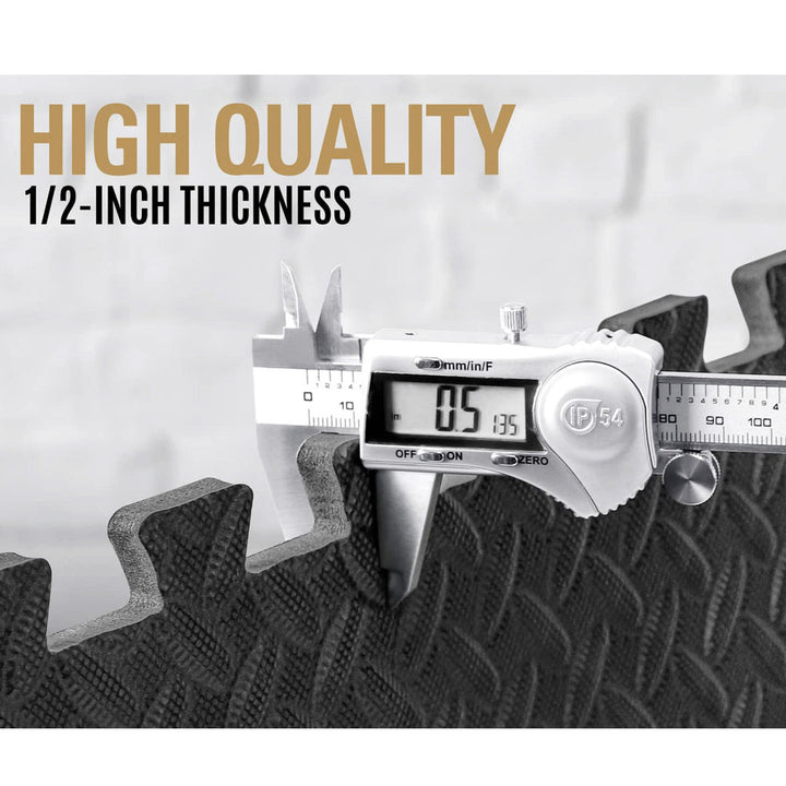 Exercise Mat Eva Foam Interlocking Tiles Protective Flooring For Gym Equipment And Cushion For Workouts 24 X 24X 0.4 Inch (Set of 6) Coofel