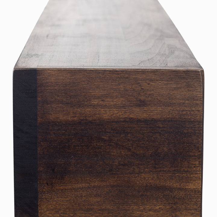 Modern Farmhouse Fireplace Shelf Mantel Dogberry Collections Shelf Length: 36", Depth: 6.25", Finish: Dark Chocolate