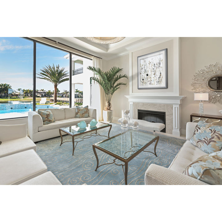 Wildflower Mist II - Painting Print Lark Manor™ Size: 27" H x 27" W x 1.5" D Format: Silver Framed