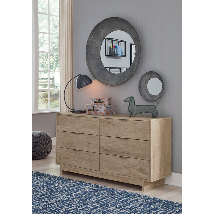 Elfidio 6 Drawer Double Dresser Charlton Home® Size: 30.75" H x 59.02" W x 18.74" D