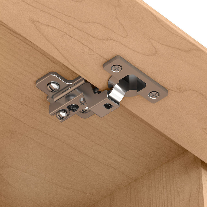 Shelonda L-Shape Executive Desk with Hutch Latitude Run® Color: Natural Maple