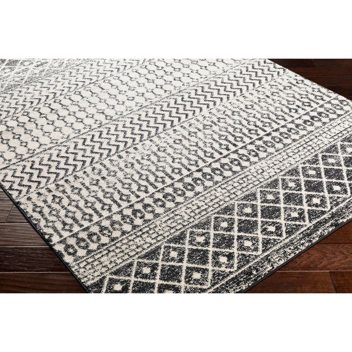 Lashavia Machine Woven Ivory/Dark Charcoal Area Rug Union Rustic Rug Size: Rectangle 7'10" x 11'