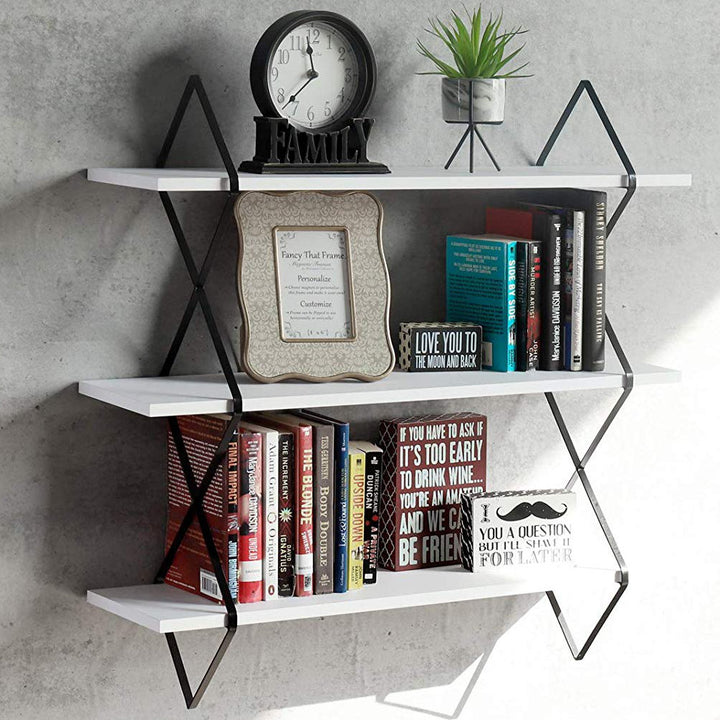 Reuven 3 Piece Diamond Tiered Shelf Latitude Run®