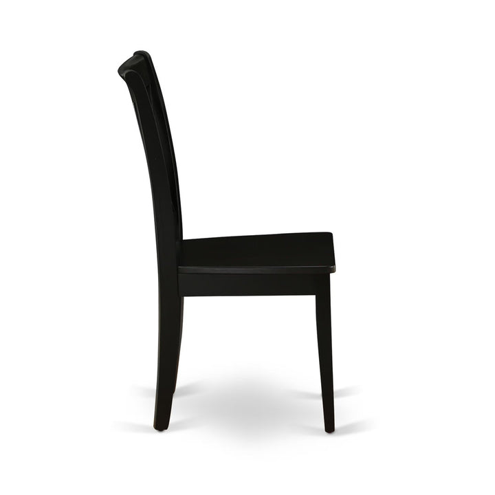 Letitia Solid Wood Double X-Back Side Chair (Set of 2) Lark Manor™ Color: Black