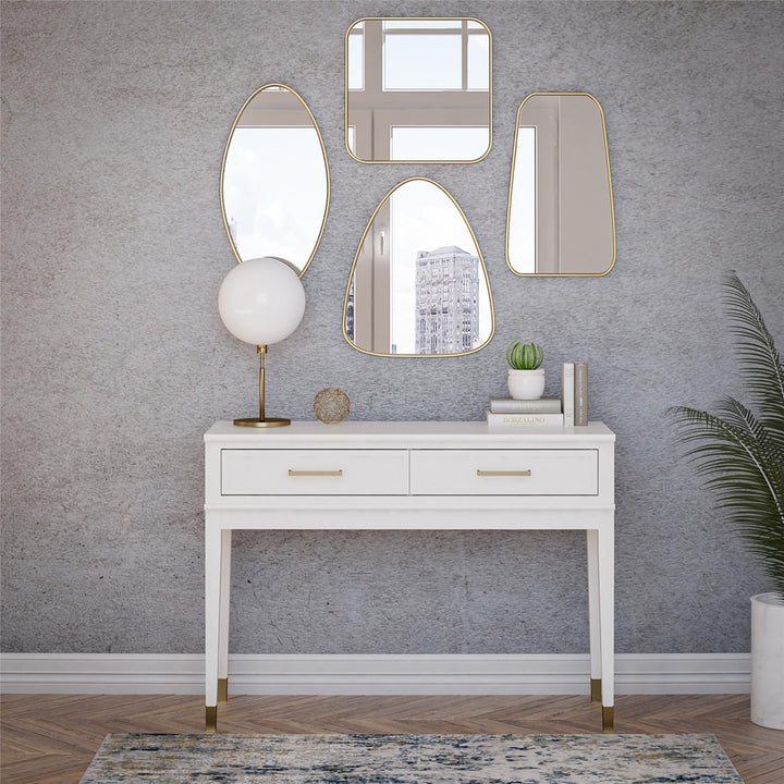 Westerleigh 41.1" Console Table CosmoLiving by Cosmopolitan Color: White