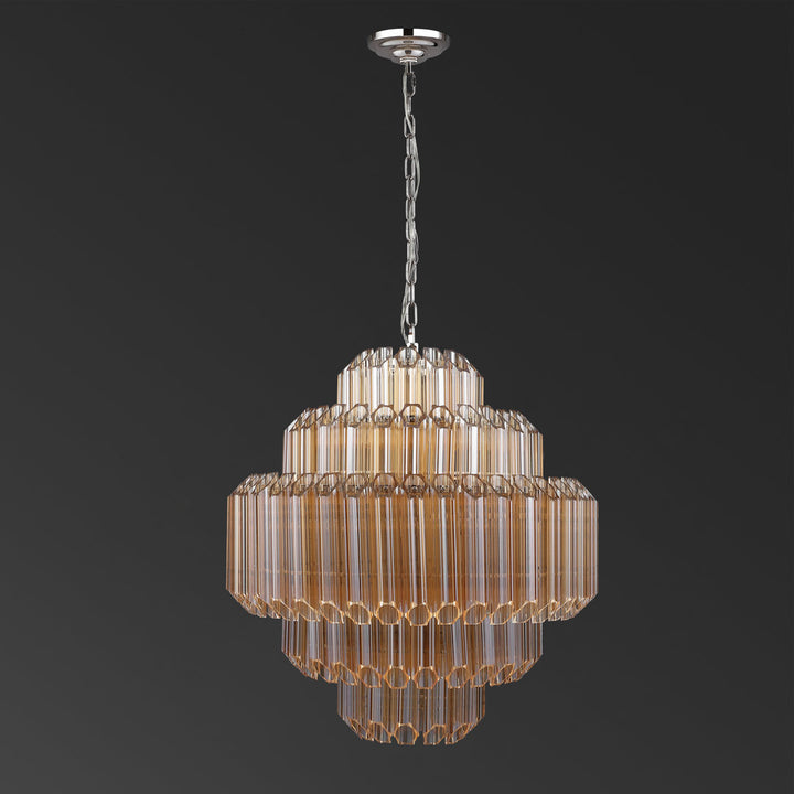 Adaline 9 - Light Crystal Tiered Chandelier Safavieh Couture