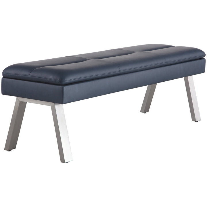 Melgoza Tufted Bench w/ Underseat Storage & Steel Legs Wade Logan®