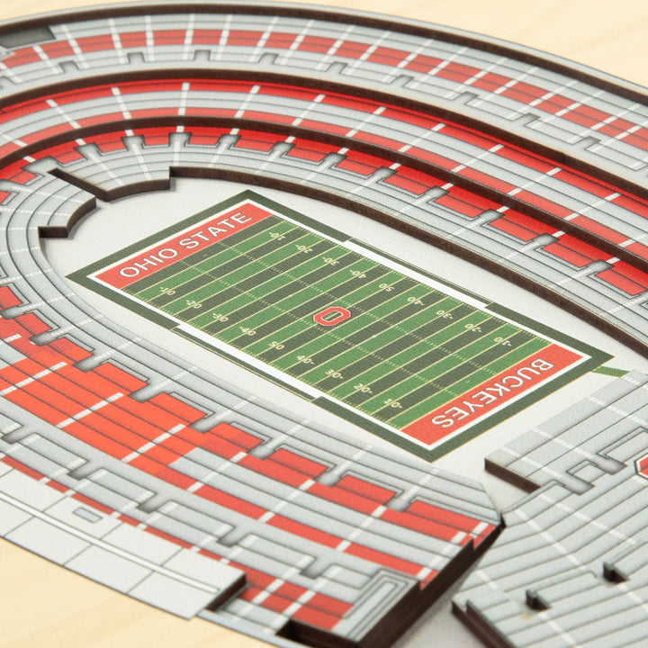 NCAA 5-Layer StadiumViews 3D Wall Art YouTheFan NCAA Team: The Ohio State University