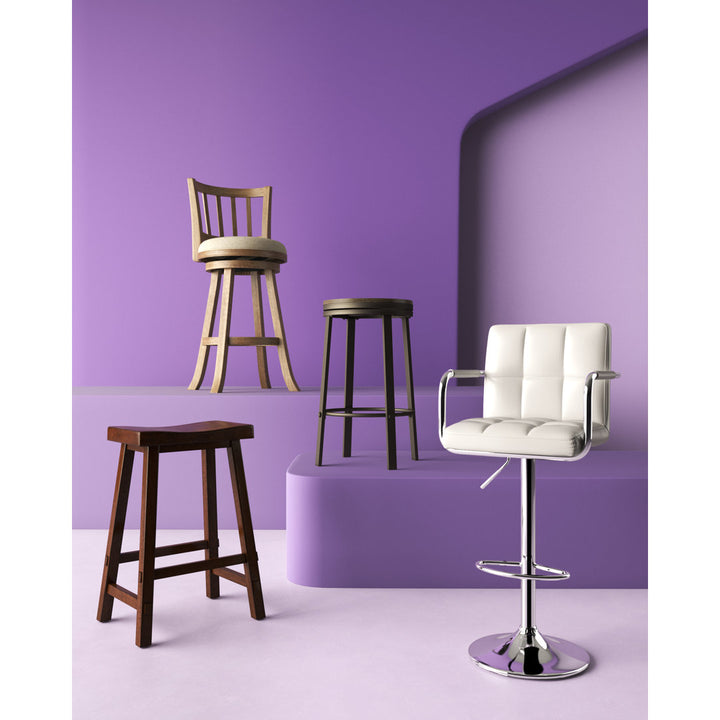 Leith Adjustable Height Swivel Bar Stool (Set of 2) Wade Logan®