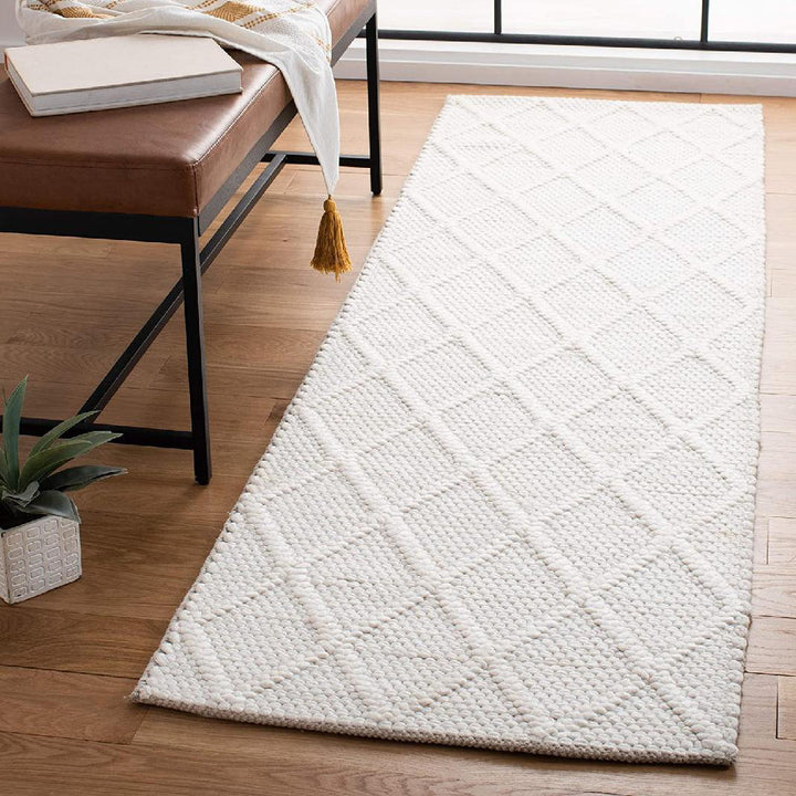 Krizal Hand Woven 70% Wool And 30% Viscose Geometric Rug Union Rustic Rug Size: Runner 2'3" x 12'