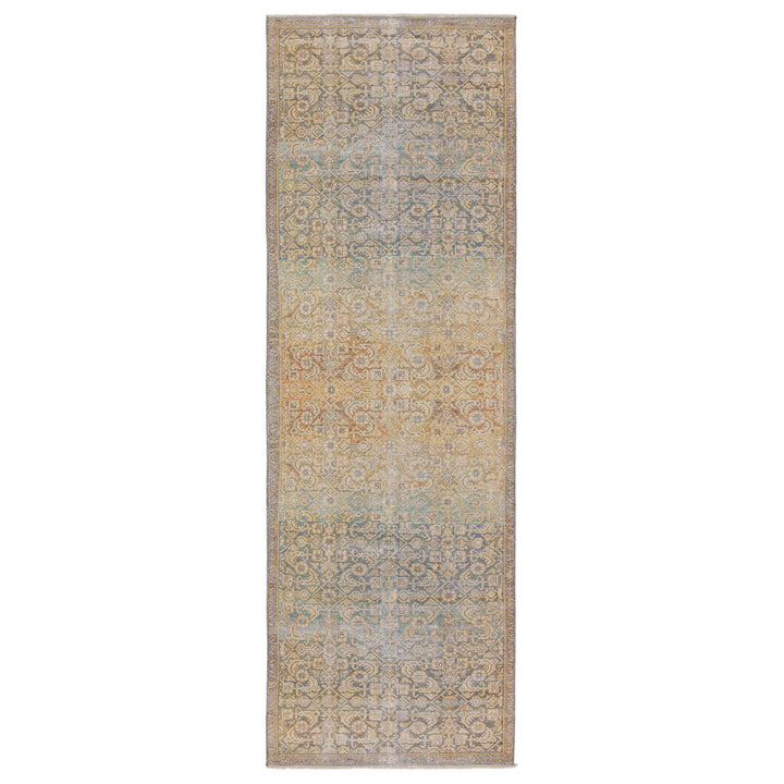 Ally Floral Southern Moss/Mallard Green/Pastel Yellow Area Rug Joss & Main Rug Size: Runner 2'6" x 8'