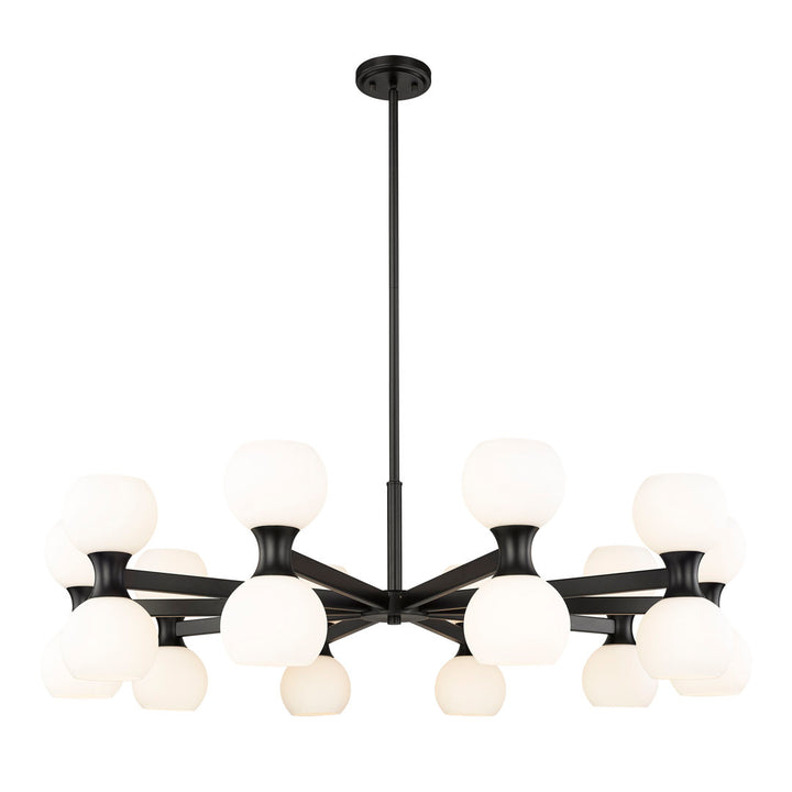 Anner 20 - Light Modern Linear Chandelier Corrigan Studio® Finish: Matte Black