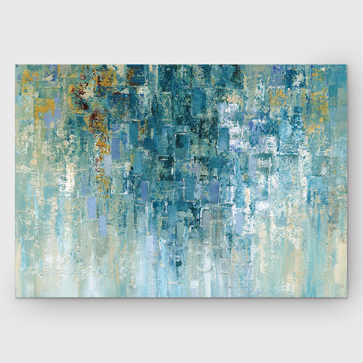 I Love the Rain by Nan - Graphic Art Print on Canvas Wade Logan® Size: 24" H x 32" W x 1.5" D
