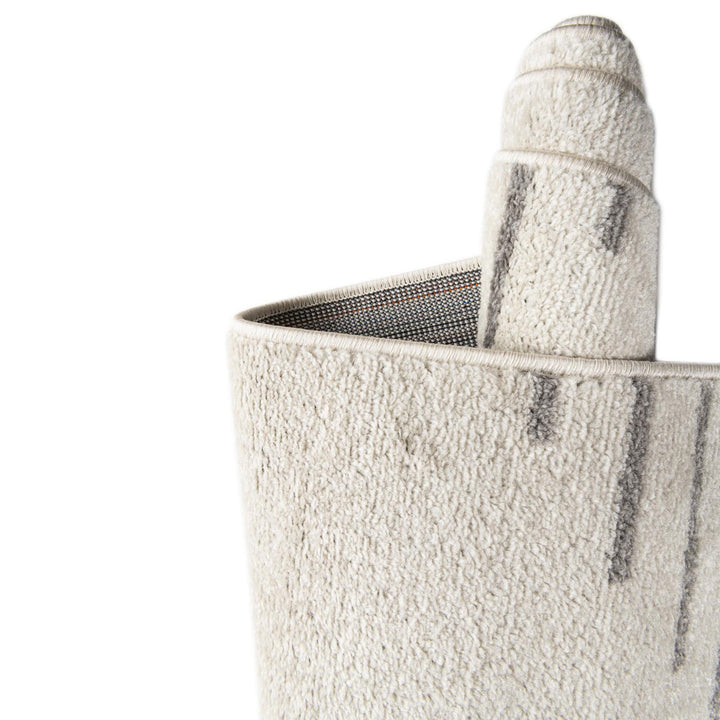 Cohutta Geometric Grey and Ivory Area Rug The Twillery Co.® Rug Size: Runner 2' x 5'