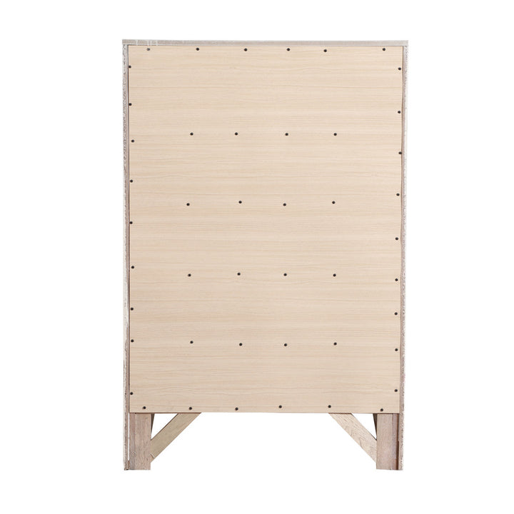 Marilla 5-Drawer Chest Glory Furniture Color: Silver