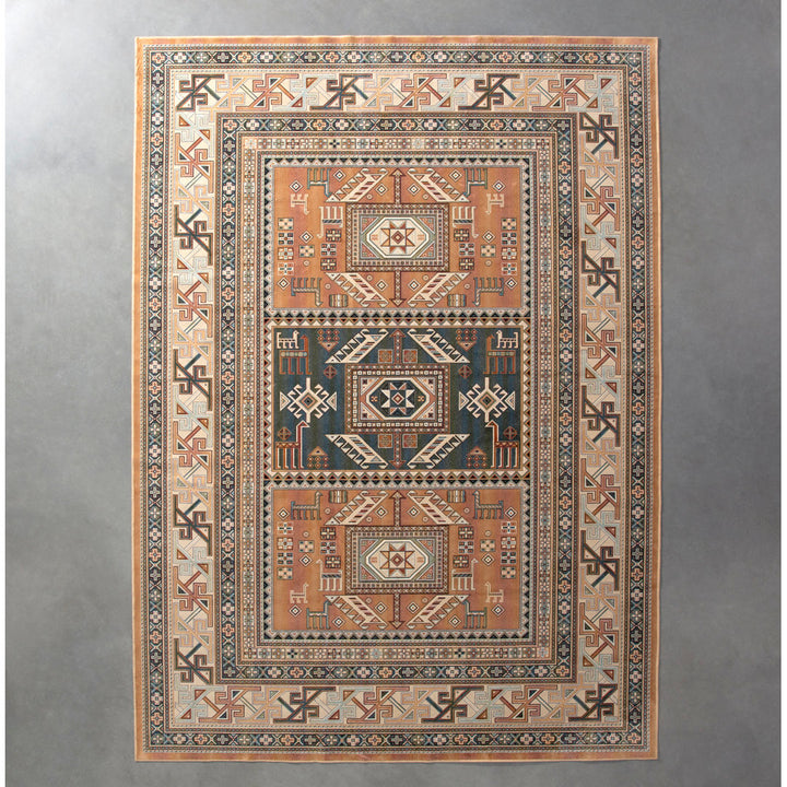 Ovid Oriental Machine Woven Area Rug AllModern Rug Size: Rectangle 5'3" x 7'6"