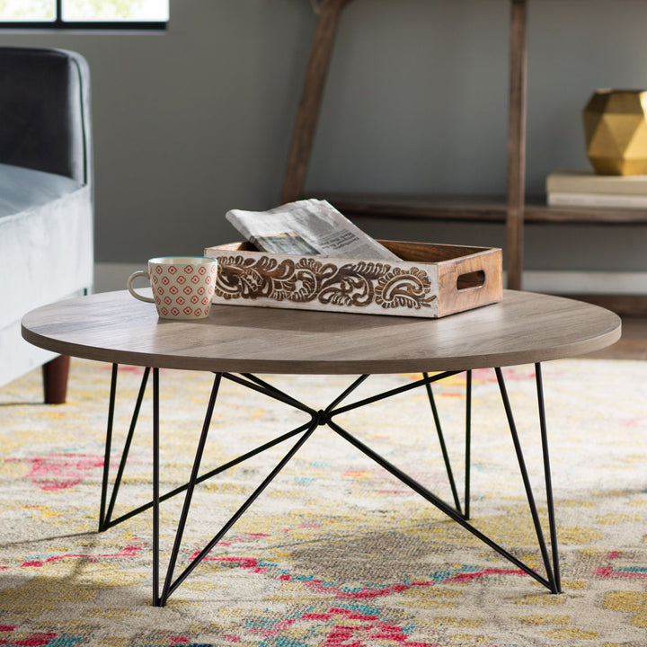Brydie 4 Legs Coffee Table George Oliver Table Top Color: Light Tan