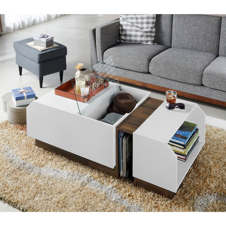 Dundas Block Coffee Table with Storage Wade Logan®
