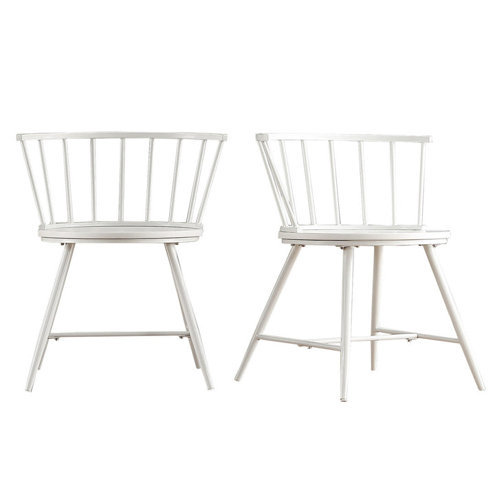 Johanna Metal Side Chair (Set of 2) Laurel Foundry Modern Farmhouse® Color: White