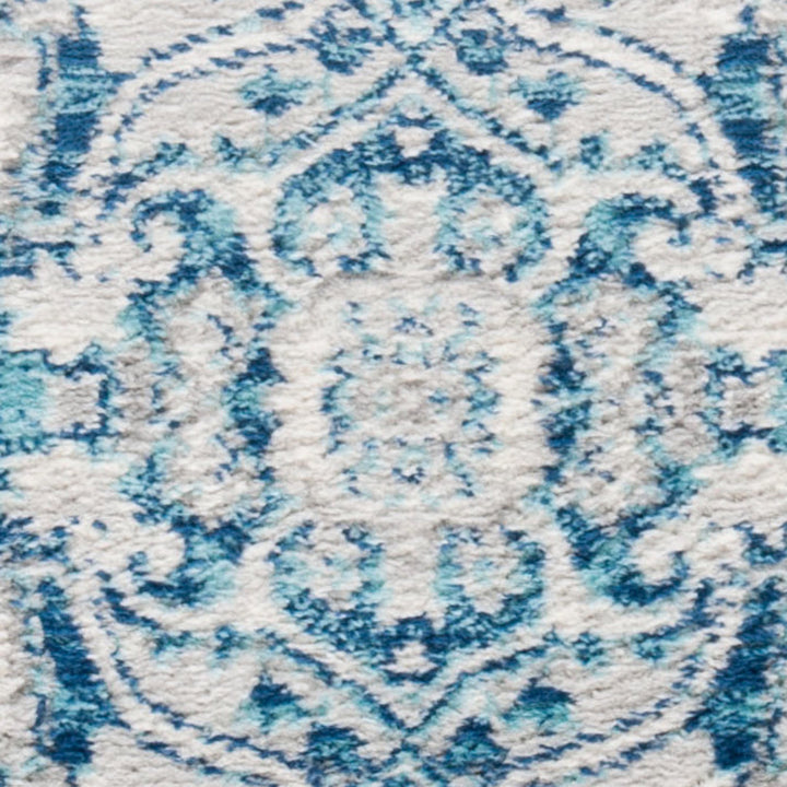 Camila Light Gray/Blue Oriental Rug Kelly Clarkson Home Rug Size: Round 9'