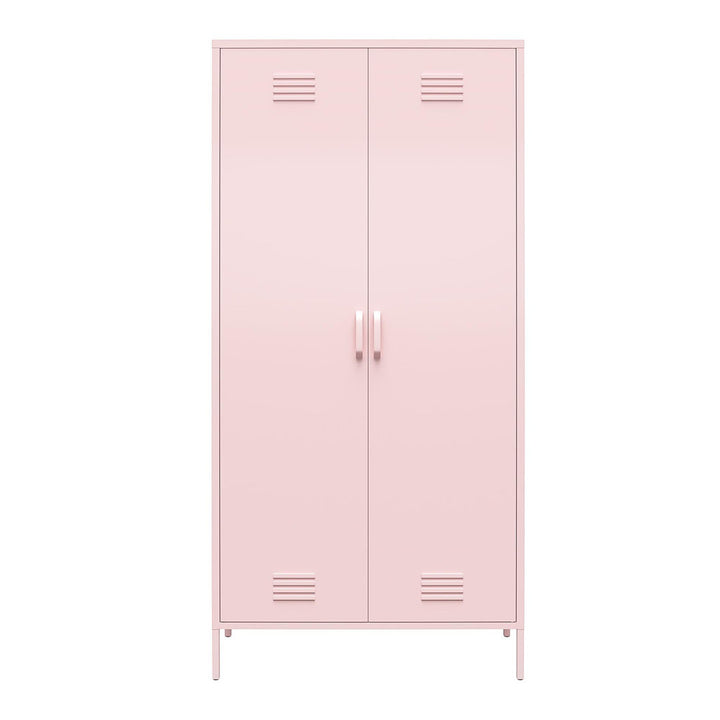 Cache 2 Door Tall Metal Locker Style Storage Cabinet Novogratz Finish: Pink