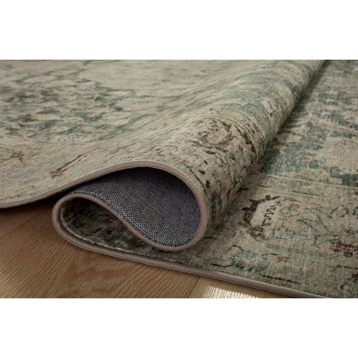 Magnolia Home By Joanna Gaines X Loloi Sinclair Machine Washable Jade / Sand Area Rug Magnolia Home by Joanna Gaines x Loloi Rug Size: Rectangle 5' x 7'