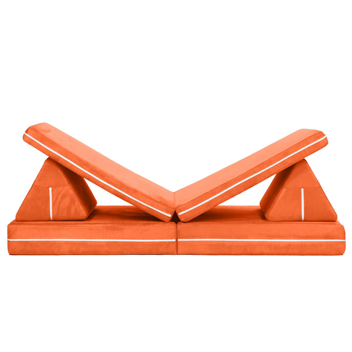 Marrero  Zipline Playscape - Imaginative Furniture Playset for Creative Kids Isabelle & Max™ Color: Mandarin