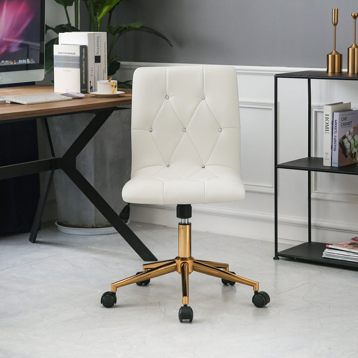 Uriel Task Chair Everly Quinn Upholstery Color: White