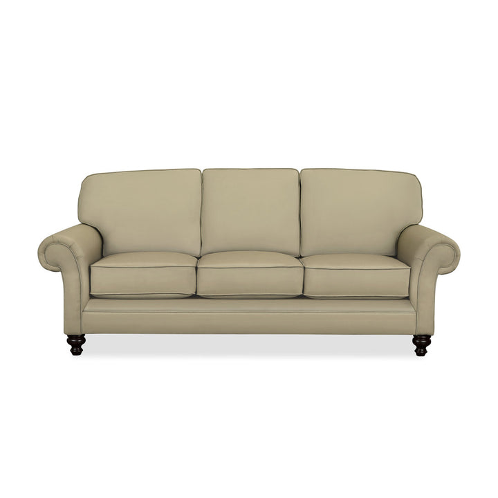 Gaige 88" Rolled Arm Sofa with Reversible Cushions Wayfair Custom Upholstery™ Fabric: Drusky Moonglow Sustain® Basketweave