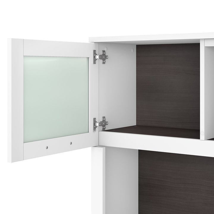 Magomed 72'' Desk Gracie Oaks Color: Storm Gray/White