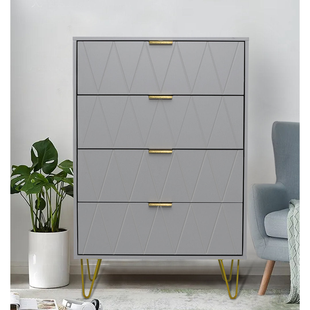 Marable 4 Drawer 23.6" W Chest Willa Arlo™ Interiors Color: Gray