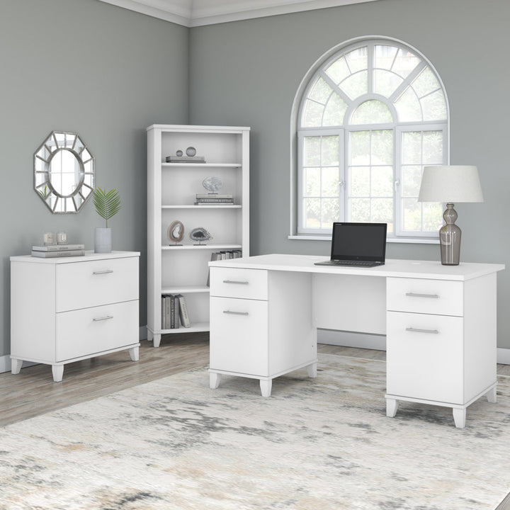Magomed Bookcase Gracie Oaks Color: White