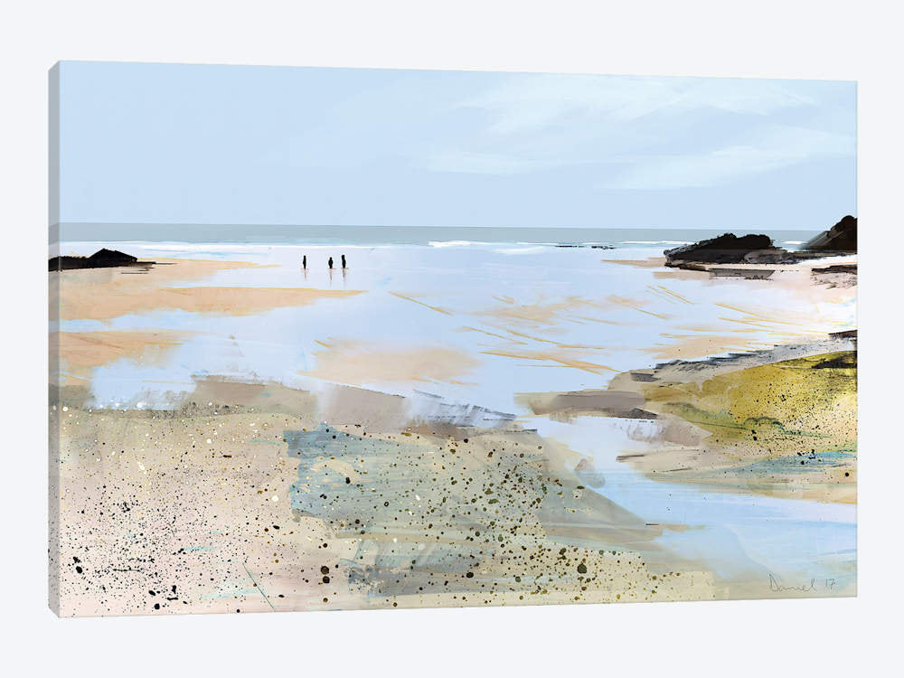 Sea View' Graphic Art Print East Urban Home Size: 8" H x 12" W x 0.75" D Format: Wrapped Canvas