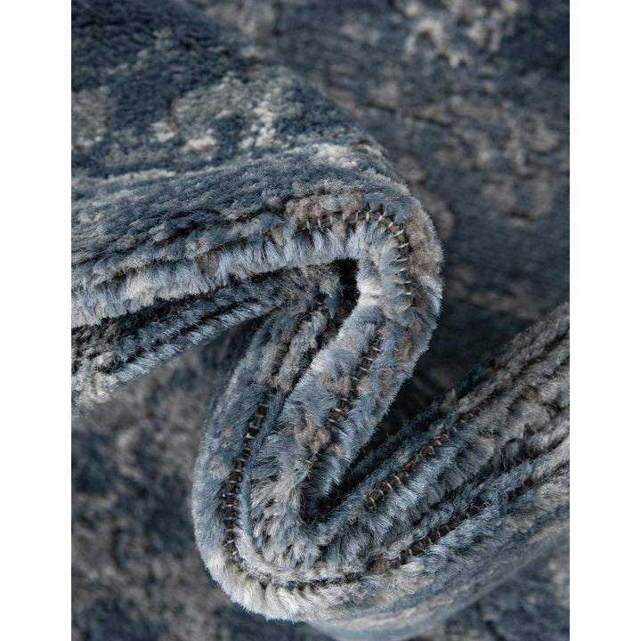 Charters Towers Oriental Blue Area Rug Langley Street® Rug Size: Round 7'1"