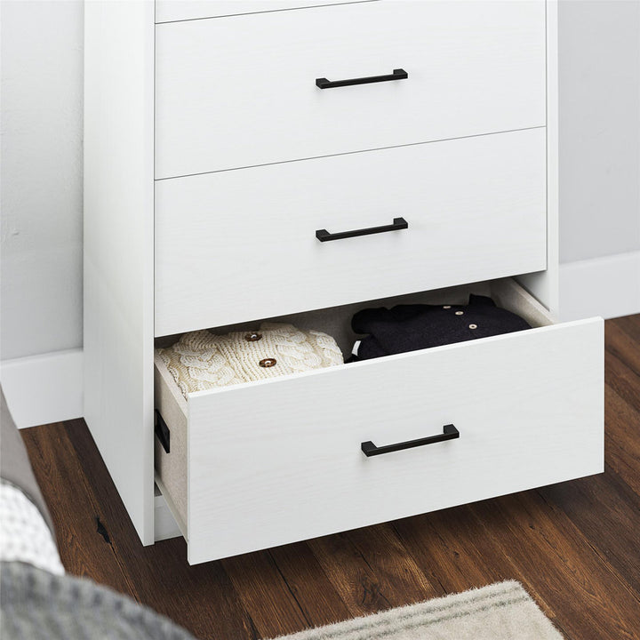Grantville 5 Drawer Chest Zipcode Design™ Color: White