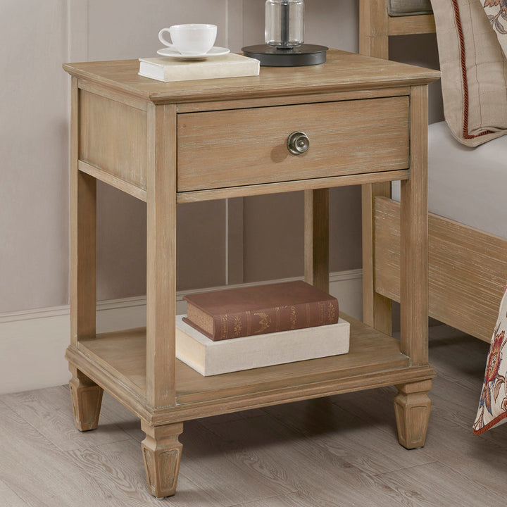 Victoria Bedside 1 Drawer Nightstand Canora Grey