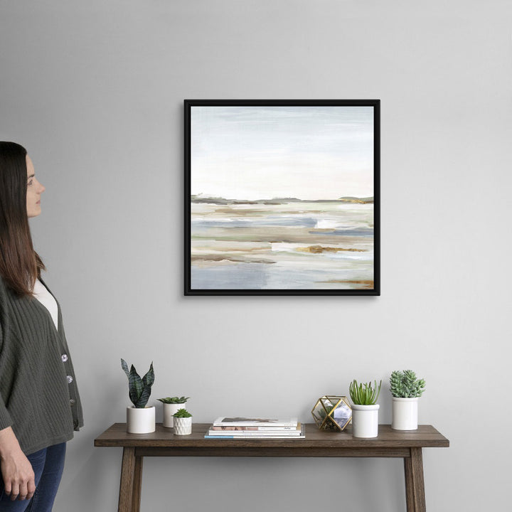 Vastness II by Eva Watts - Painting Print Wade Logan® Size: 26" H x 26" W x 1.75" D Format: Black Framed Canvas