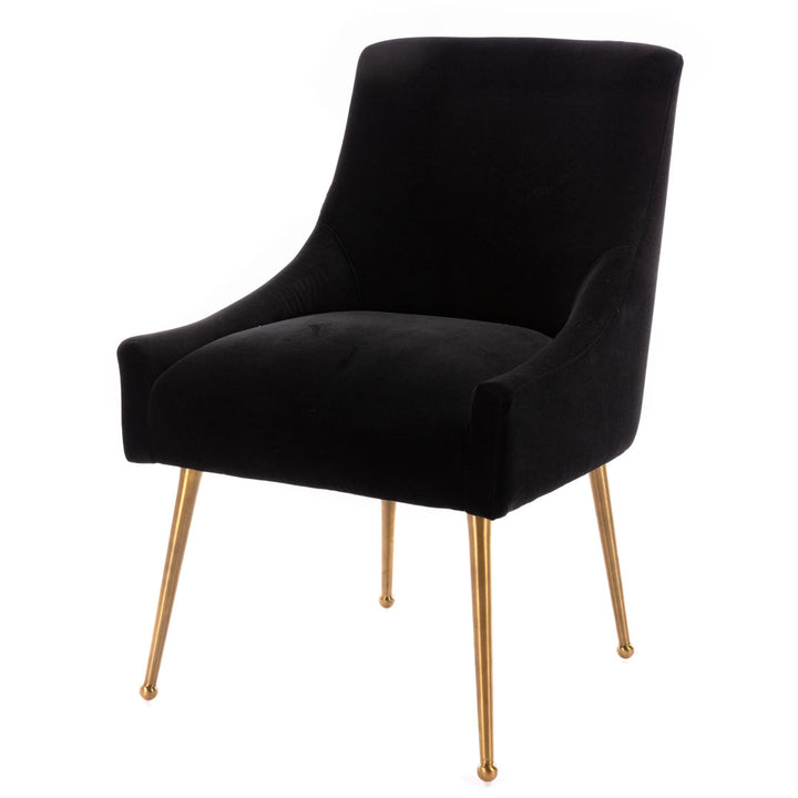 Magallanes Velvet Upholstered Side Chair (Set of 2) Willa Arlo™ Interiors Upholstery Color: Black