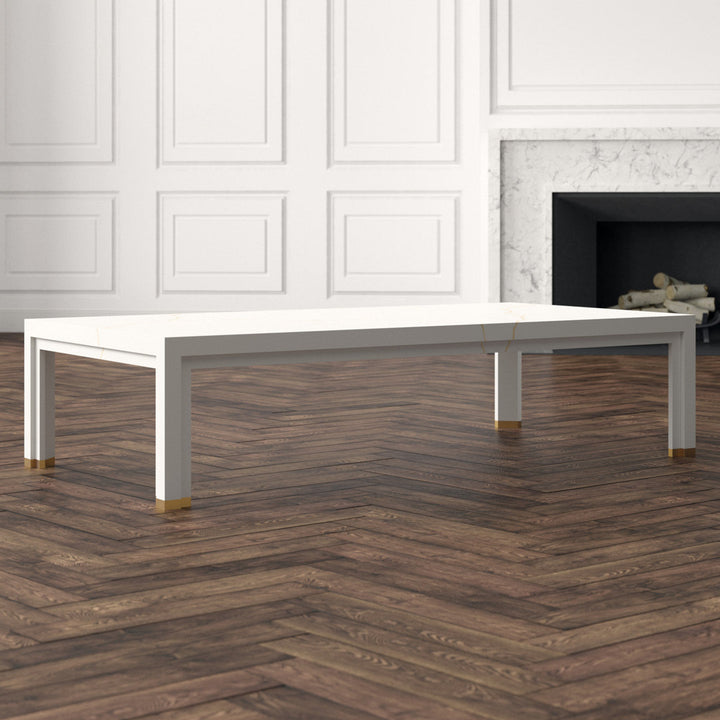 Anthony Cox Solid Wood 4 Legs Coffee Table Theodore Alexander