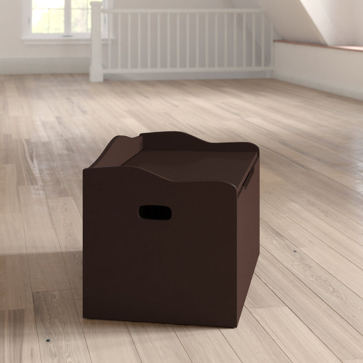 Akena Harriet Bee Toy Storage Bench Harriet Bee Finish: Espresso Brown