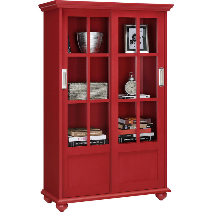 51" H x 31.75" W Standard Bookcase Andover Mills™ Color: Red