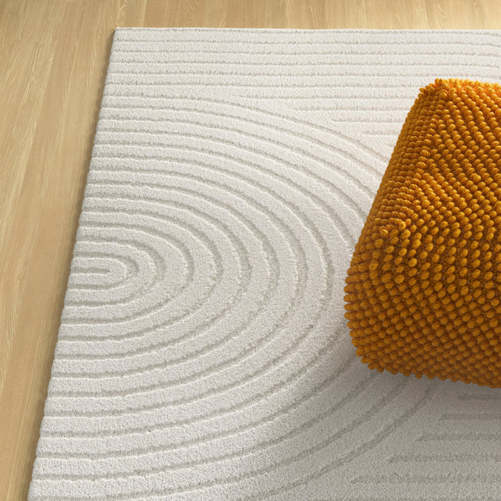 Ayjah Cream Modern Geometric Area Rug Wade Logan® Rug Size: Rectangle 7'10" x 10'