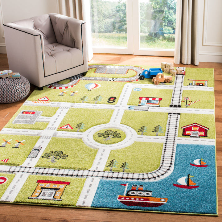 Gaven Green/Ivory Rug Andover Mills™ Baby & Kids Rug Size: Rectangle 10' x 14'