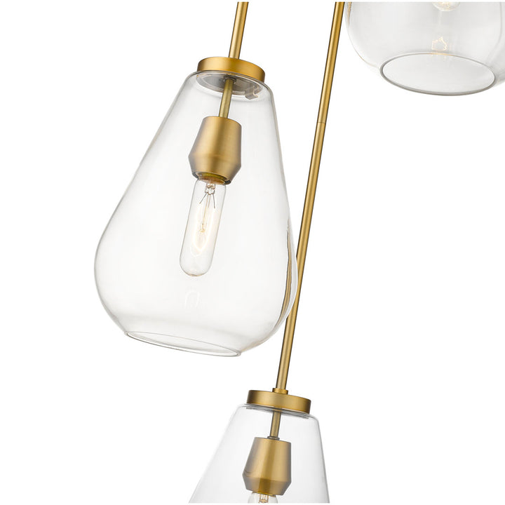 Apollonios 3 - Light Cluster Teardrop Pendant Mercury Row® Finish: Olde Brass