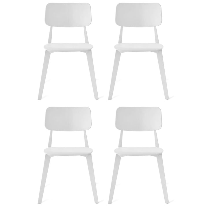 Stellar Stacking Side Chair (Set of 4) TOOU Color: White