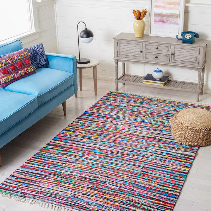 Samaniego Rug Hand Woven Cotton Abstract Rug Bungalow Rose Rug Size: Rectangle 9' x 12'