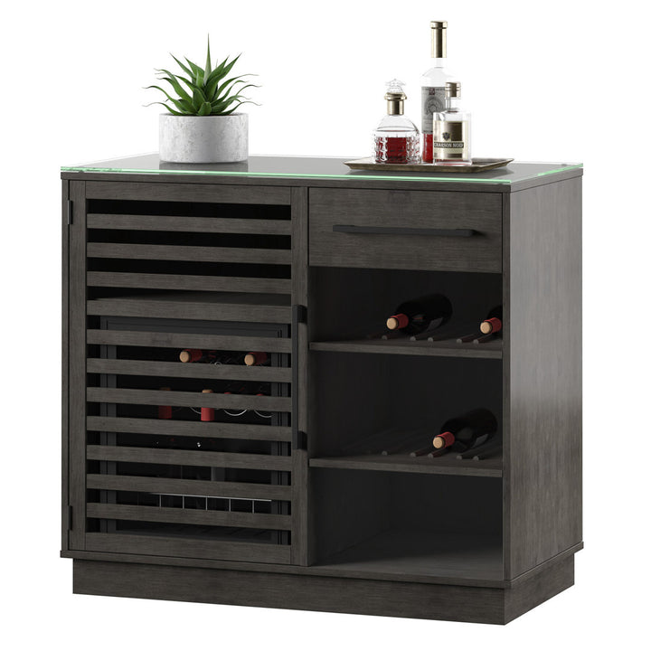 Williford Refrigerated Cooler Bar Cabinet Wade Logan® Color: Gray